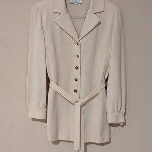 ST. JOHN wool coat with belt